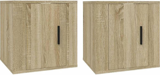 Hängeschrank fürs Wohnzimmer aus Spanplatte Sonoma 40 x 34,5 x 40 cm