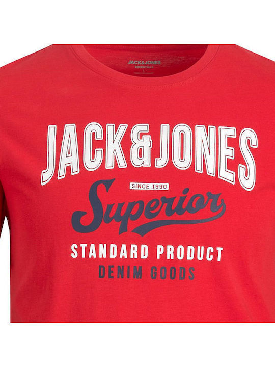 Jack & Jones Men's Short Sleeve T-shirt Red