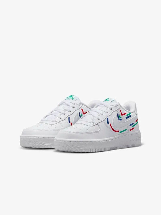 Nike Παιδικά Sneakers Air Force 1 White / Royal / Green
