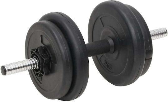 vidaXL Hantelset mit Stange Gesamtgewicht 60kg