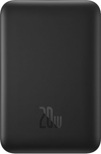 Baseus Magnetic Mini Overseas Edition MagSafe Power Bank 10000mAh 20W με Θύρα USB-C Power Delivery Μαύρο