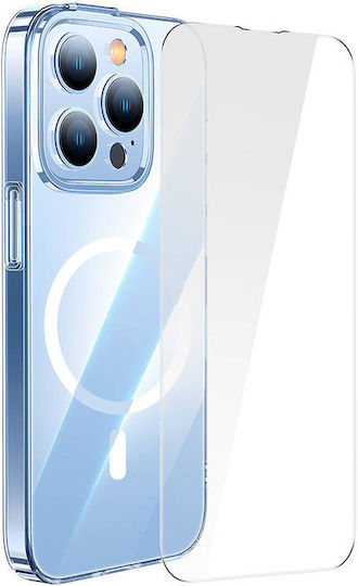 Baseus Crystal Series Back Cover Πλαστικό 0.1mm Σετ με Τζαμάκι Διάφανο (iPhone 14 Pro Max)