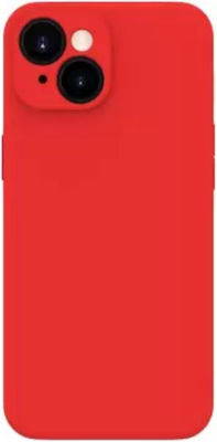 Slim Fit Liquid Umschlag Rückseite Silikon Rot (iPhone 14) 062511