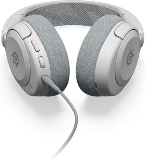 SteelSeries Arctis Nova 1P Over Ear Gaming Headset με σύνδεση 3.5mm Λευκό