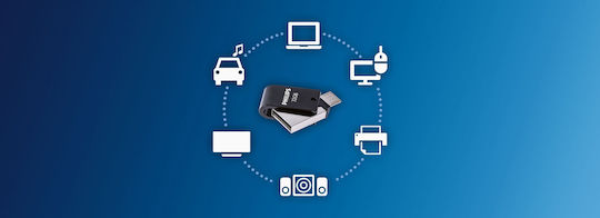Philips 32GB USB 2.0 Stick with connection micro USB-B Black