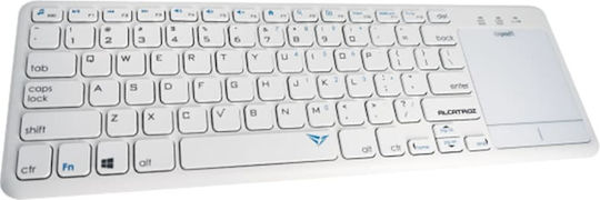 Alcatroz Airpad 1 Kabellos Tastatur mit Touchpad Englisch US Weiß