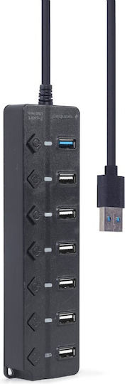 Gembird Hub USB 2.0 cu 7 Porturi și Conectare USB-A