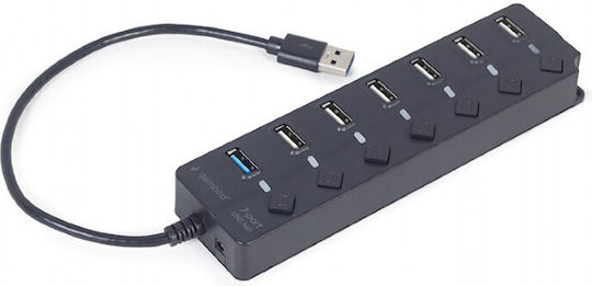 Gembird Hub USB 2.0 cu 7 Porturi și Conectare USB-A