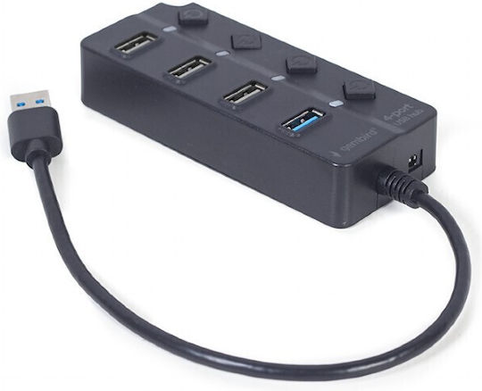 Gembird USB 2.0 Hub 4 Anschlüsse mit USB-A Verbindung