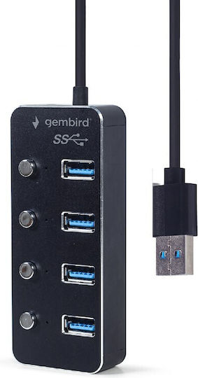 Gembird Hub 4 Porturi USB 3.1 Cu Conectare USB-A