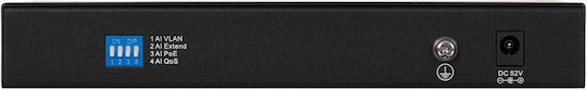 Extralink Ceres Unverwaltet L2 PoE+ Switch mit 8 Ports Gigabit (1Gbps) Ethernet