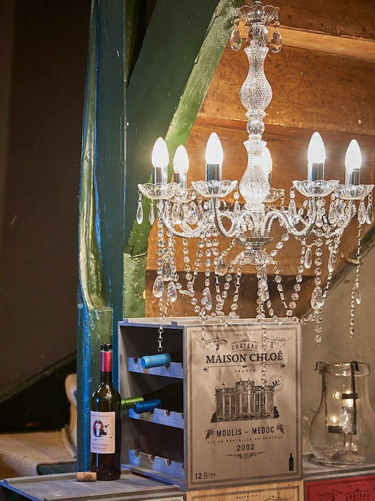 Butlers Vinothek Επιδαπέδια Μπουκαλοθήκη Ξύλινη για 12 Μπουκάλια Καφέ 36x32x39εκ.