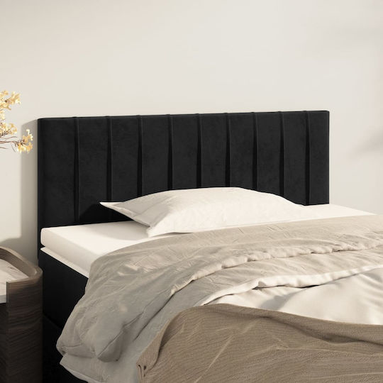 vidaXL Κεφαλάρι Κρεβατιού Υφασμάτινο Μαύρο 80x78cm