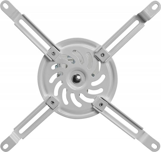 Techly Projector Mount Ceiling ICA-PM-18S with Maximum Load Capacity of 13.5kg Silver