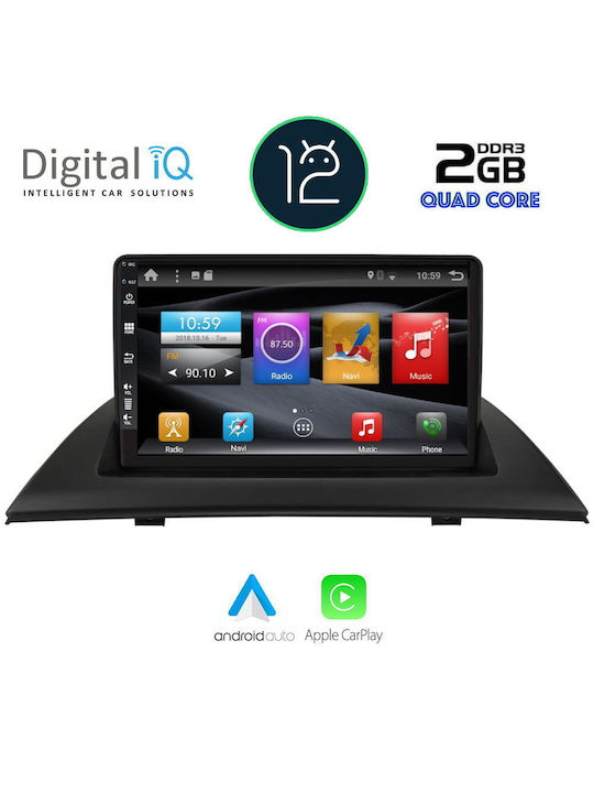 Digital IQ Ηχοσύστημα Αυτοκινήτου για BMW X3 (E83) / X3 E83 2003-2010 (Bluetooth/USB/AUX/WiFi/GPS/Apple-Carplay/Android-Auto/CD) με Οθόνη Αφής 9"