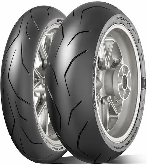 Dunlop Sportsmart TT 120/70ZR19 60W Fără Cameră De Aer / TT Sport Anvelopă Pentru Motociclete Partea Din Față