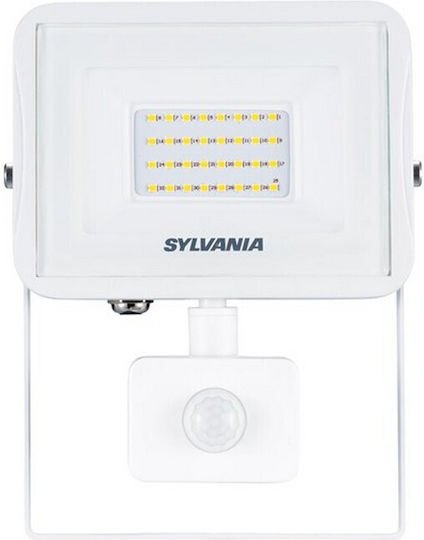 Sylvania Waterproof LED Flood Light 28W Natural White with Motion Sensor IP54