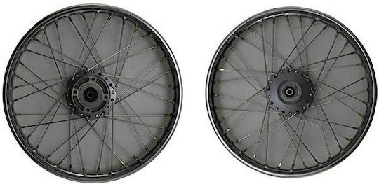 IQ Tech Μπροστινή Ζάντα Μοτοσυκλέτας για Yamaha Crypton R 115 Γκρι 790-02-33700