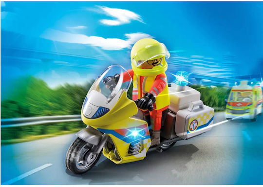 Playmobil Stadtleben Rettungssanitäter mit Motorrad für 4-10 Jahre