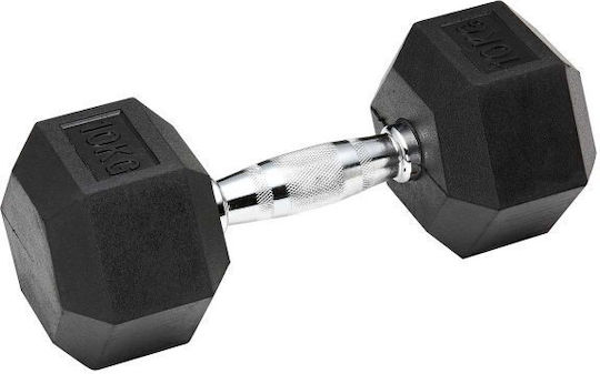 Optimum Rubber Hexagon Dumbbell 1 x 10kg