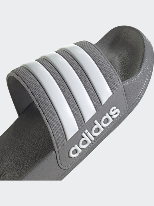 Adilette Shower Мъжки Слайдове Сив Три / Облак Бял / Сив Три