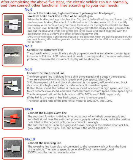 Controller / Brain for Electric Scooter Kit Foc Motor Controller & Display Meidisi 48V/52V/60V at 35 A for Electric Scooters and Bicycles MID48/60V800W35A