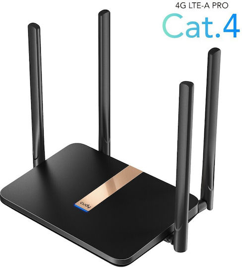 Cudy LT500D v2 Ασύρματο 4G Router Wi‑Fi 5 με 4 Θύρες