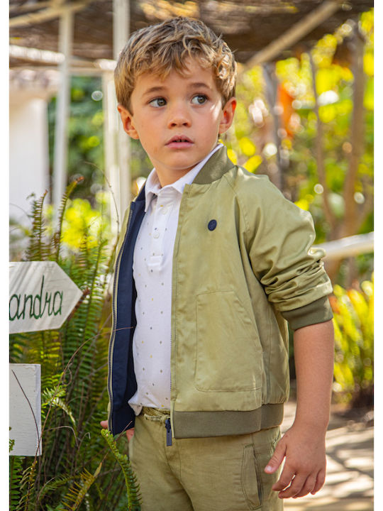 Kids Bomber Short Windproof Double Sided Navy Blue