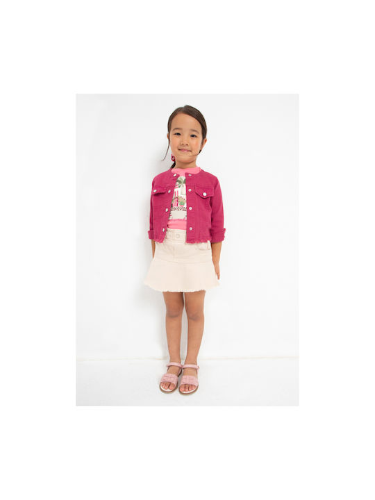 Mayoral Kids Casual Jacket short Fuchsia