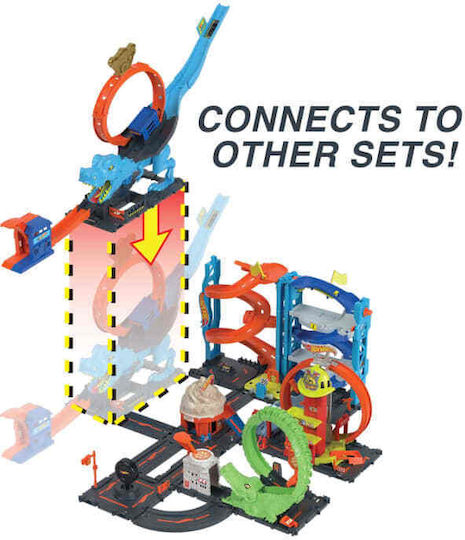 Hot Wheels City T-Rex Track Chomp Down 1:64 for Ages 4+