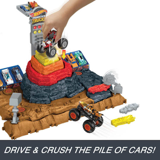 Hot Wheels Arena Smashers Bone Shaker Track 1:64 Monster Truck For 4+ Years
