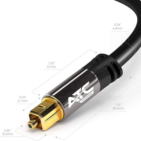 ATC 3m TOS male Optical Cable (02.007.0021)