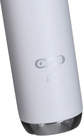 Oral-B iO Series 9 Elektrische Zahnbürste mit Timer, Drucksensor und Reisetasche White Alabaster