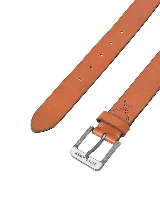 Men's Belt Leather Tabac Brown