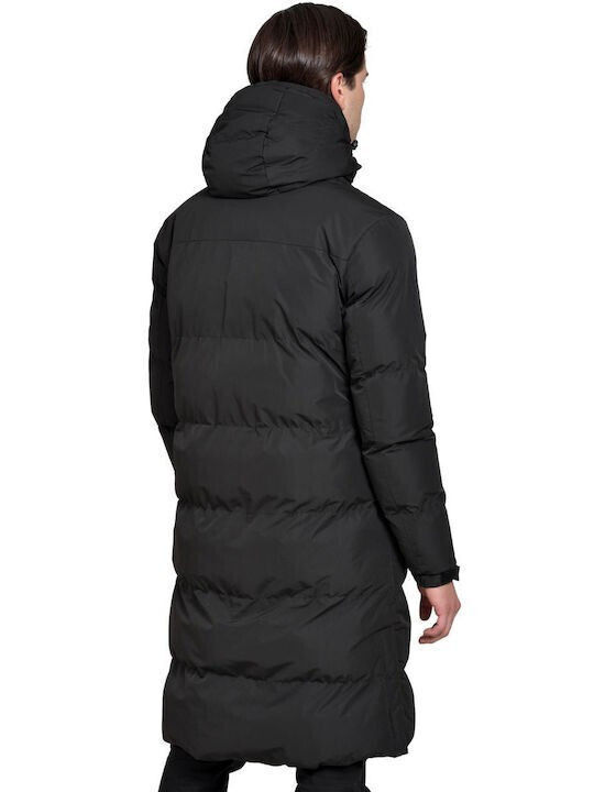 Vcode Herren Winter Jacke Puffer Schwarz