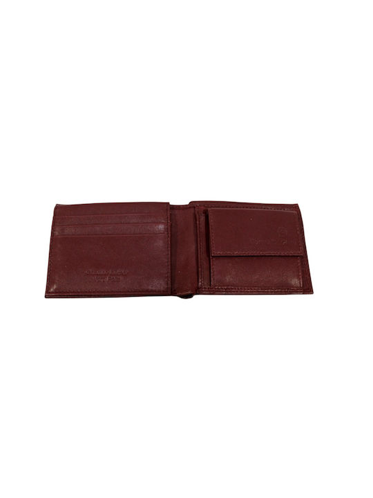 Sergio Tacchini Men's Leather Wallet Burgundy