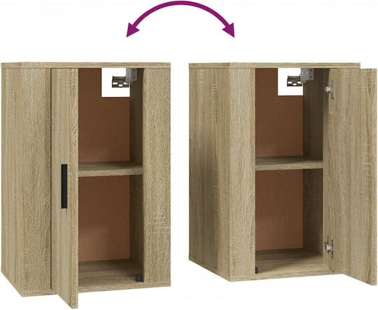Hängendes Wohnzimmer Schrank aus Spanplatte Beige 40x34,5x60cm