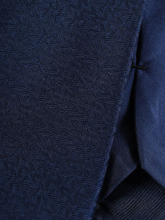 Michael Kors Men's Tie Silk Printed In Navy Blue Colour