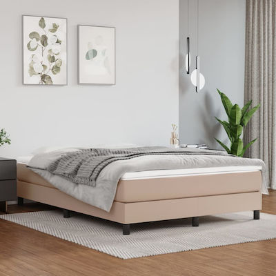 Bed Base Double made of Wood Cappuccino 140x200x25cm