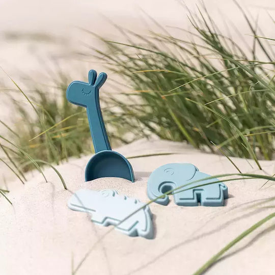 Done by Deer Deer Friends Blue Plastic Sand Molds Set Blue 2.5 cm (3pcs)