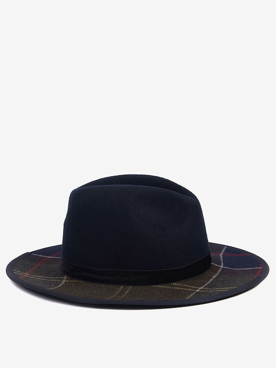 Barbour Γυναικείο Μάλλινο Καπέλο Fedora Navy Μπλε