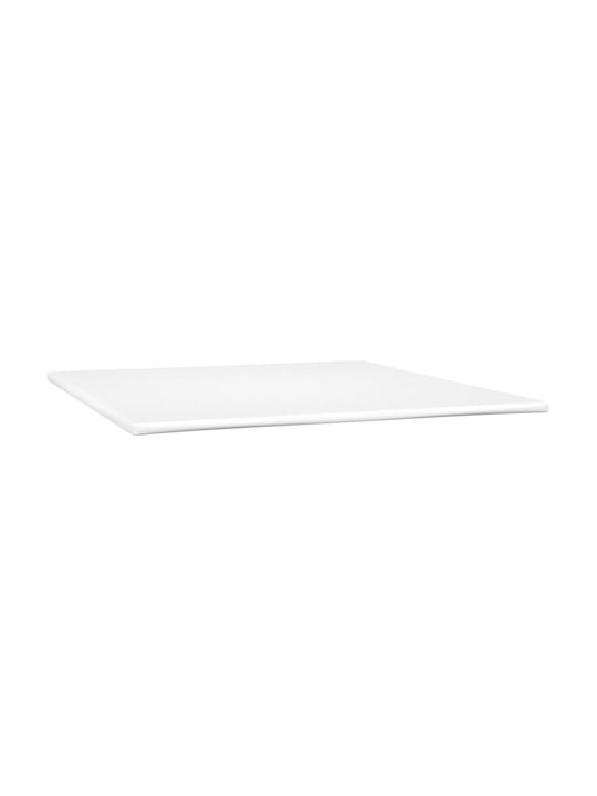 Saltea Supradublă Pătată cu Material Maro Închis cu Plăci și Saltea 160x200cm