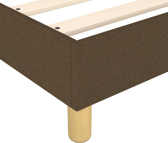 Uppstoffbett Übergröße Mit Stoff Dunkelbraune Mit Lattenrost & Mit Matratze 160x200cm