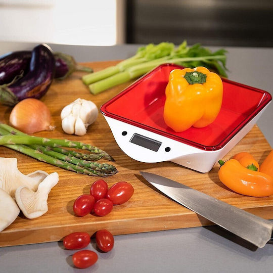 Αποσπ22184-500-00-05ώμενο Digital Kitchen Scale with Bowl 1gr/5kg White