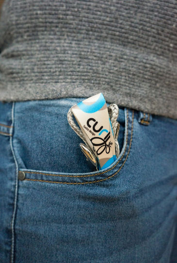 Curli Λουρί/Οδηγός Σκύλου Ιμάντας Ultra Strong Pocket Leash Small σε Ασημί χρώμα 1.1m