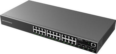 Grandstream GWN7803 Managed L2 Switch with 24 Gigabit (1Gbps) Ethernet Ports and 4 SFP Ports