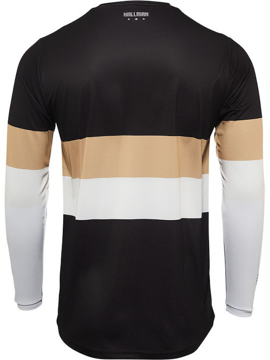 Thor MX Hallman Differ Draft Pentru bărbați Tricou Motocross Mânecă lungă White / Gold / Black