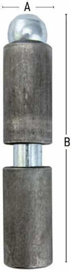 F.F. Group Metallic Door Hinge Rod Φ25x100mm