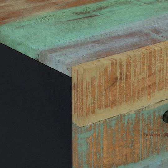 Chest of Drawers of Solid Wood with 6 Drawers 120x33x75cm