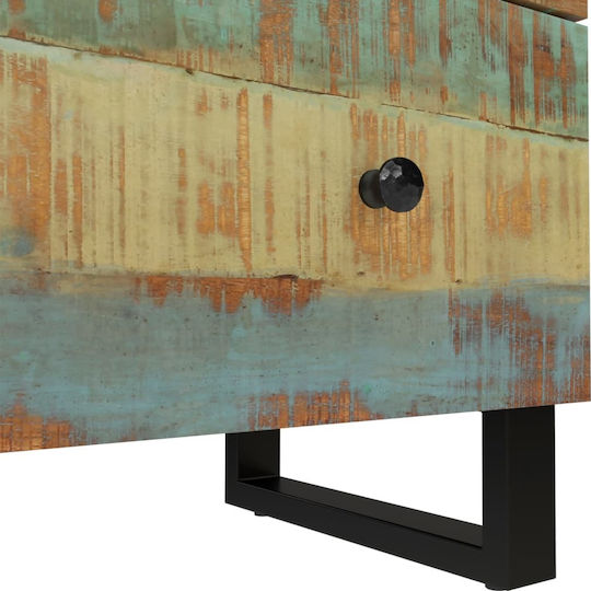 Chest of Drawers of Solid Wood with 6 Drawers 120x33x75cm
